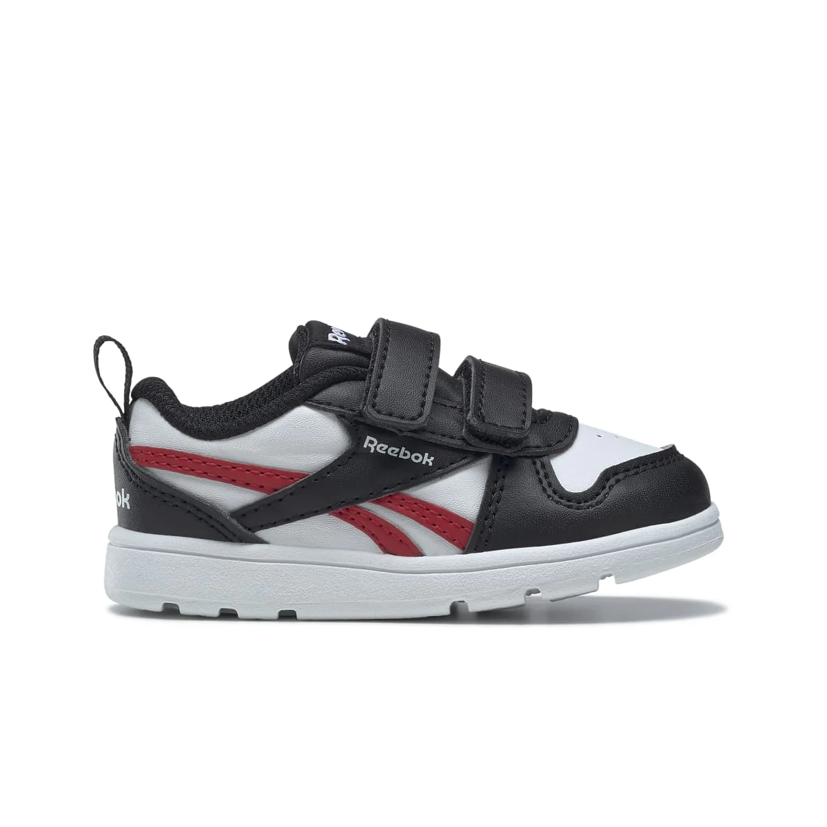 Sneakers primi passi nere e bianche da bambino Reebok Royal Prime 2.0 2V
