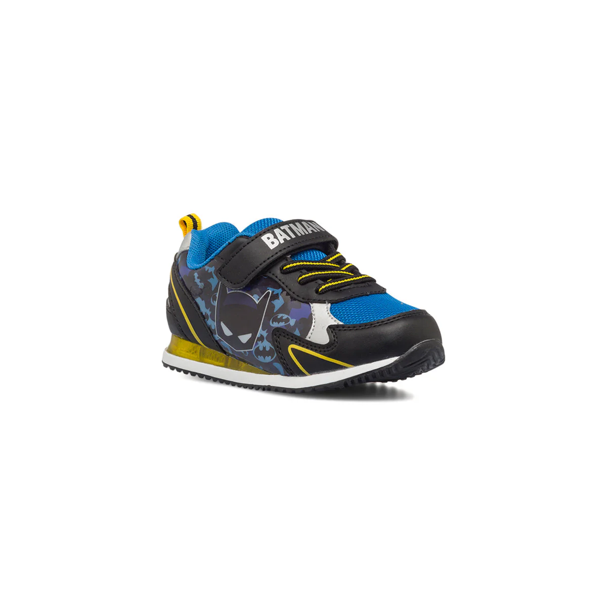 Sneakers primi passi nere e blu da bambino con luci Batman - Image 2