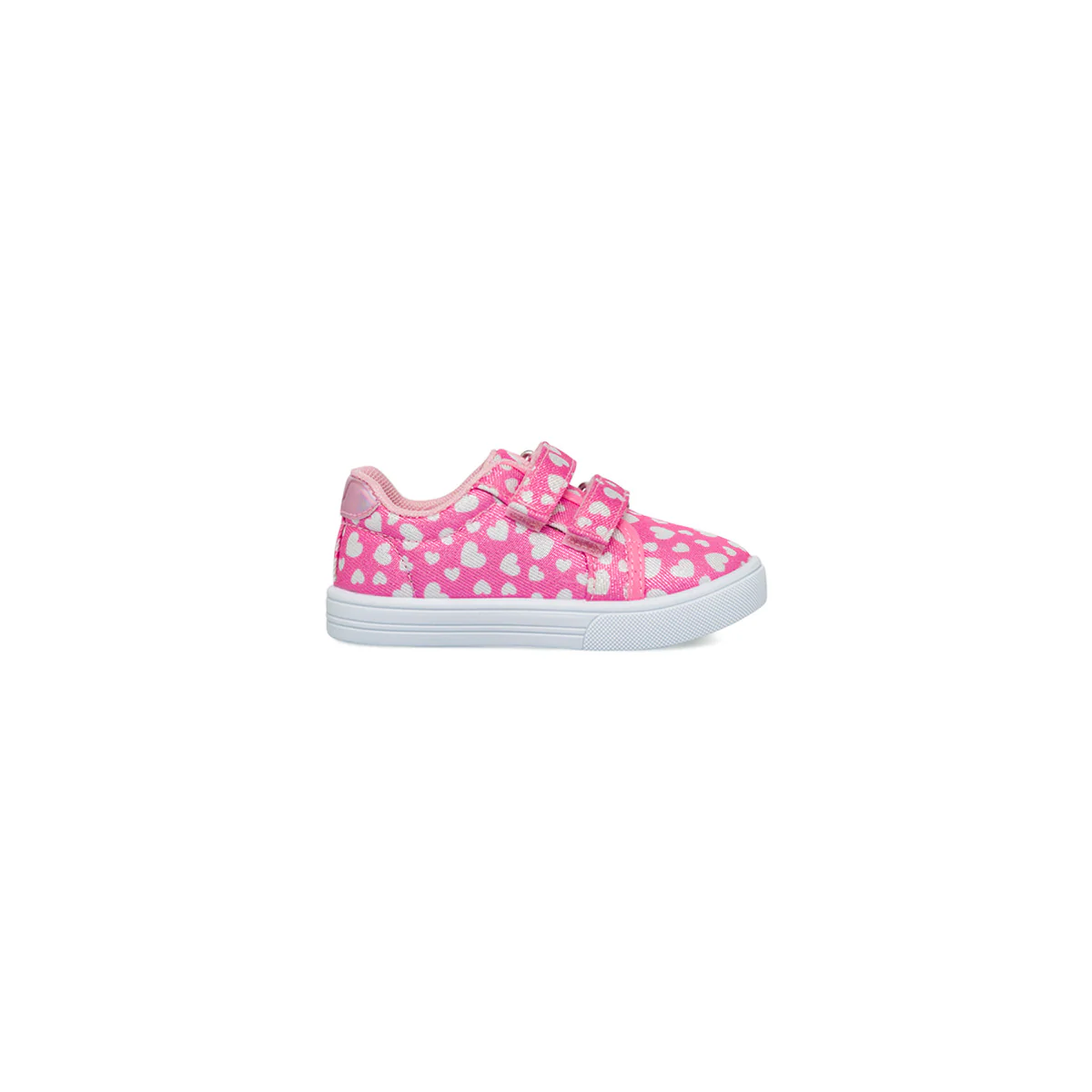 Sneakers primi passi rosa con stampa cuori da bambina Chicco Frona