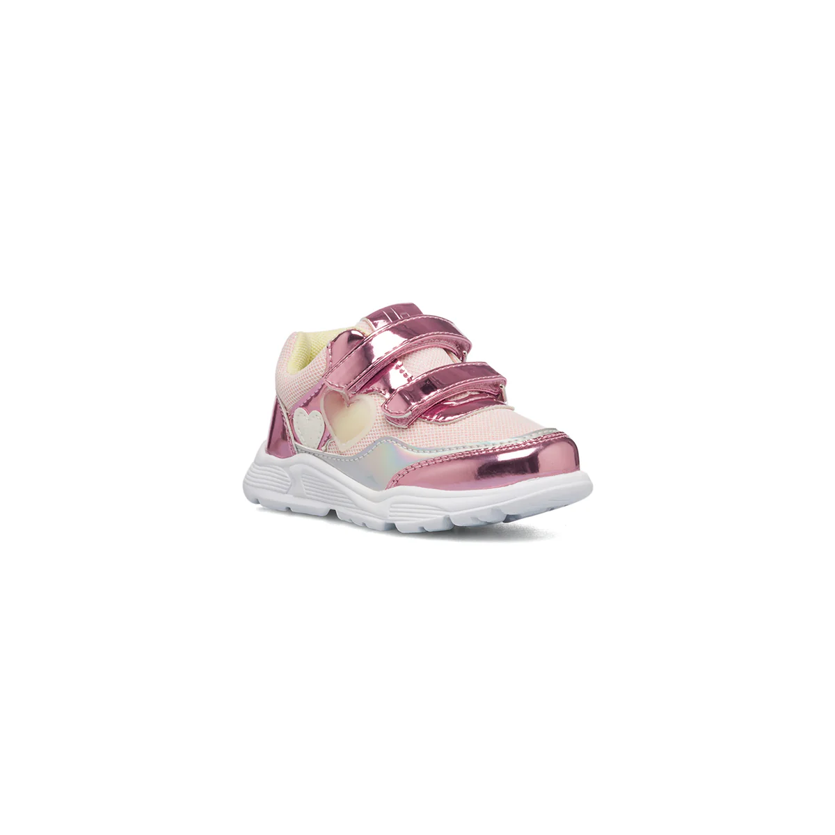 Sneakers primi passi rosa da bambina con cuoricini Chicco Carmelia - Image 2