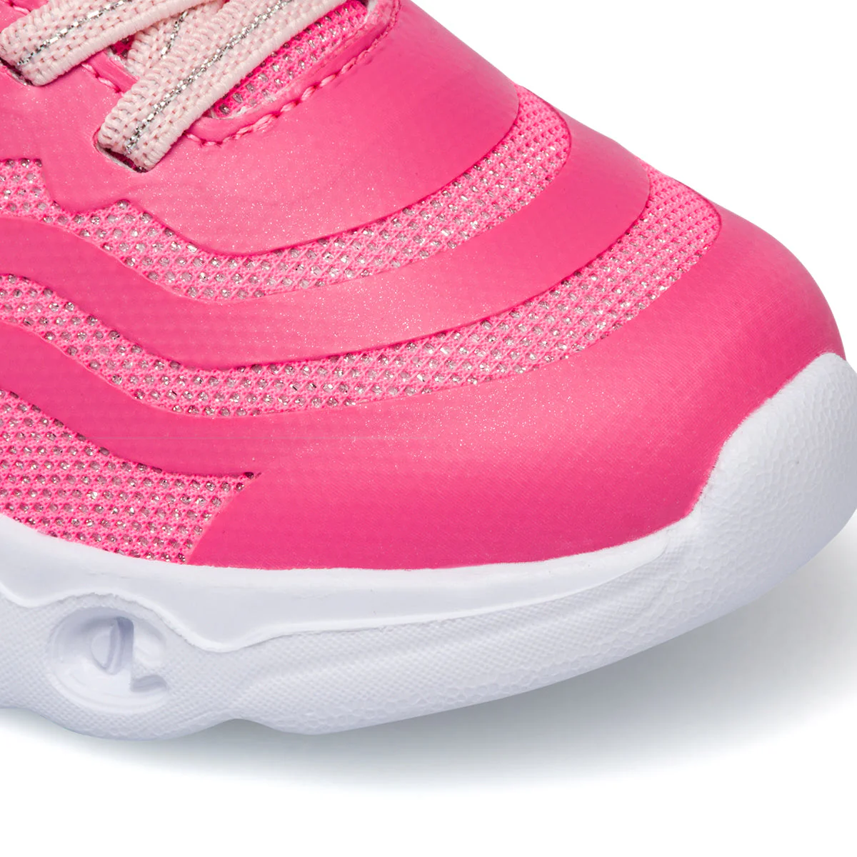 Sneakers primi passi rosa da bambina con luci nella suola Champion Surf G Td - Image 6