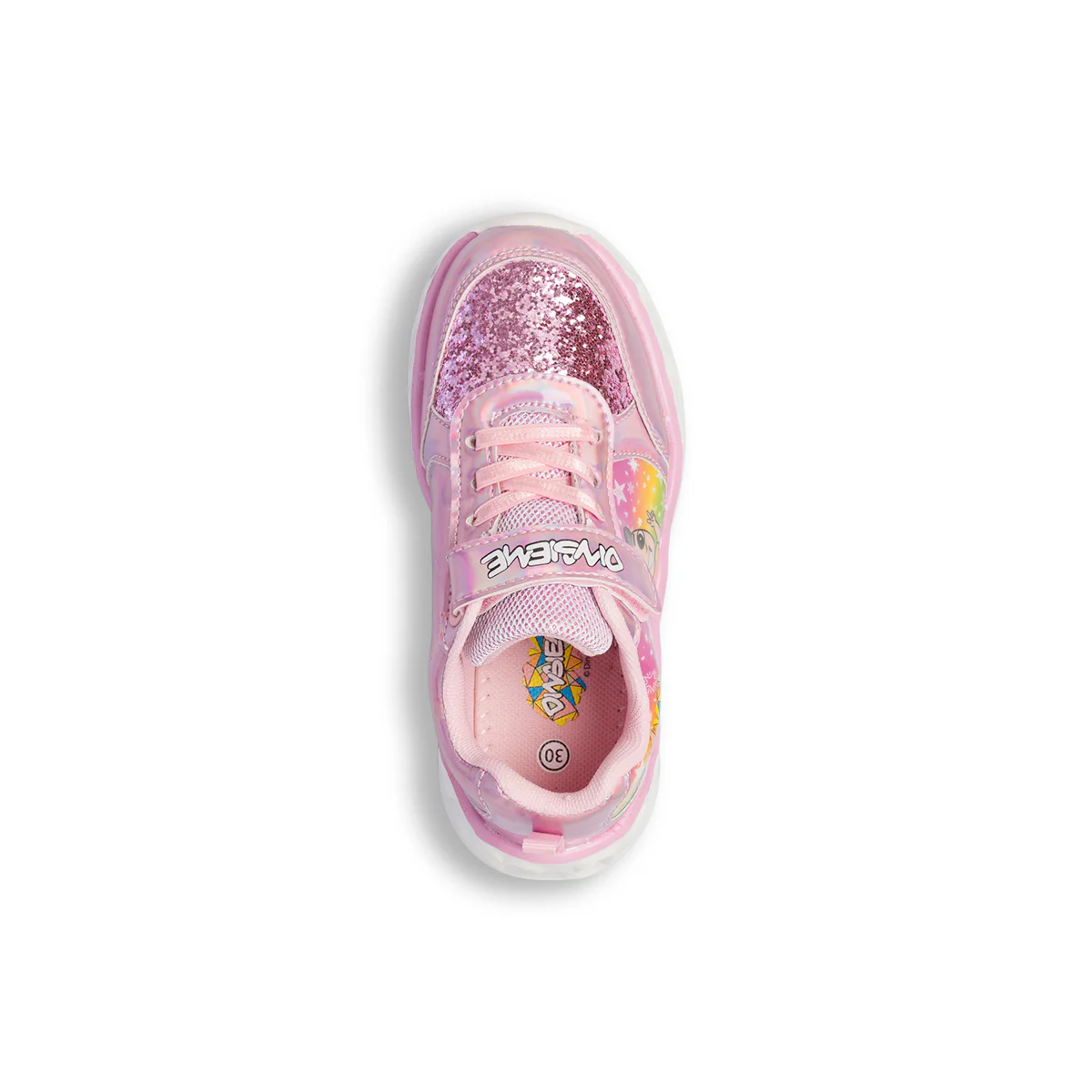 Sneakers primi passi rosa da bambina con luci nella suola Dinsieme - Image 13