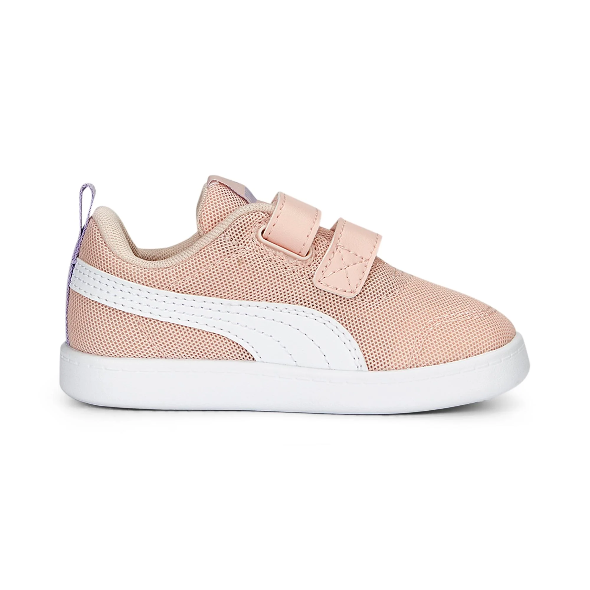 Sneakers primi passi rosa da bambina con striscia a contrasto Puma Courtflex v2 Mesh V Inf - Image 4