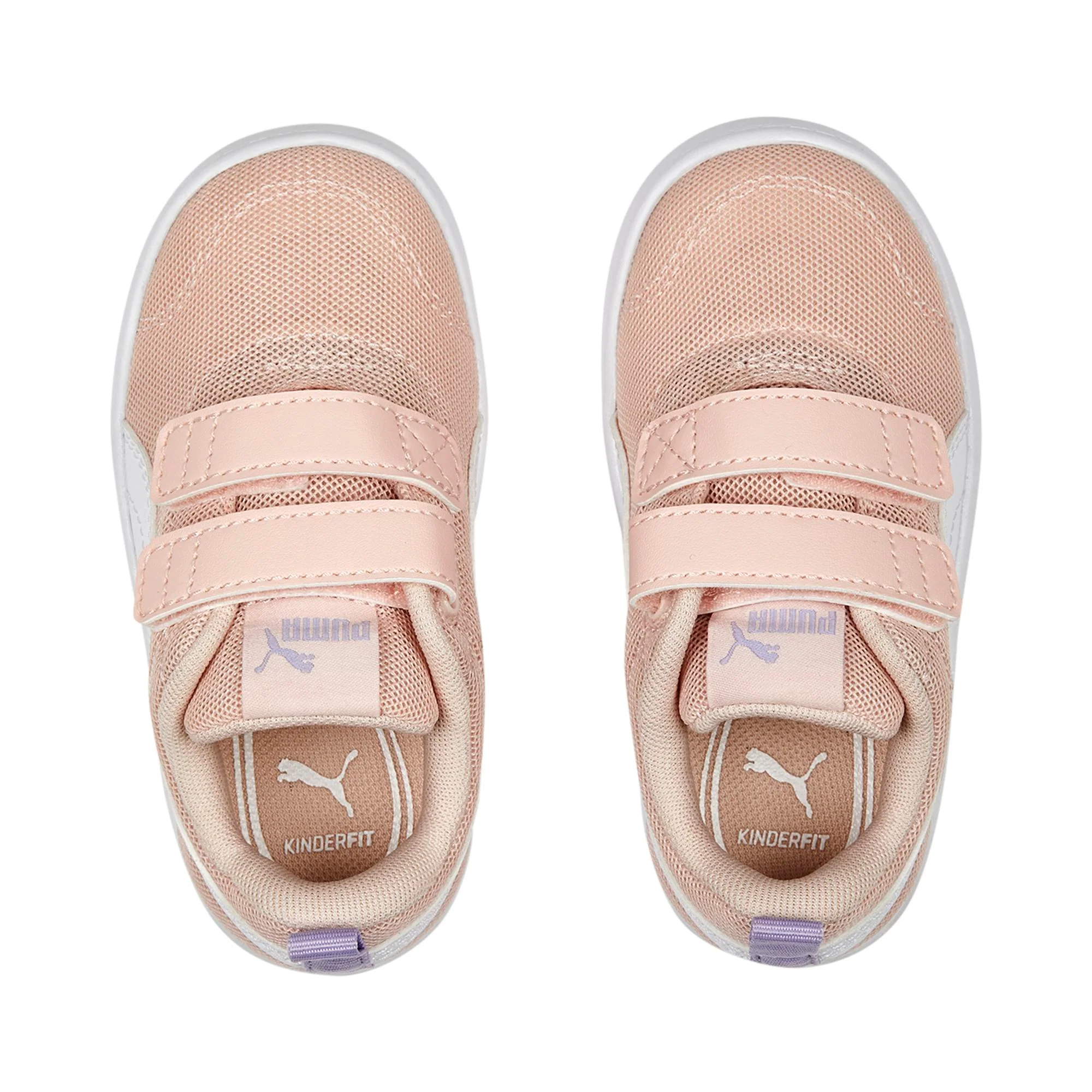 Sneakers primi passi rosa da bambina con striscia a contrasto Puma Courtflex v2 Mesh V Inf - Image 5