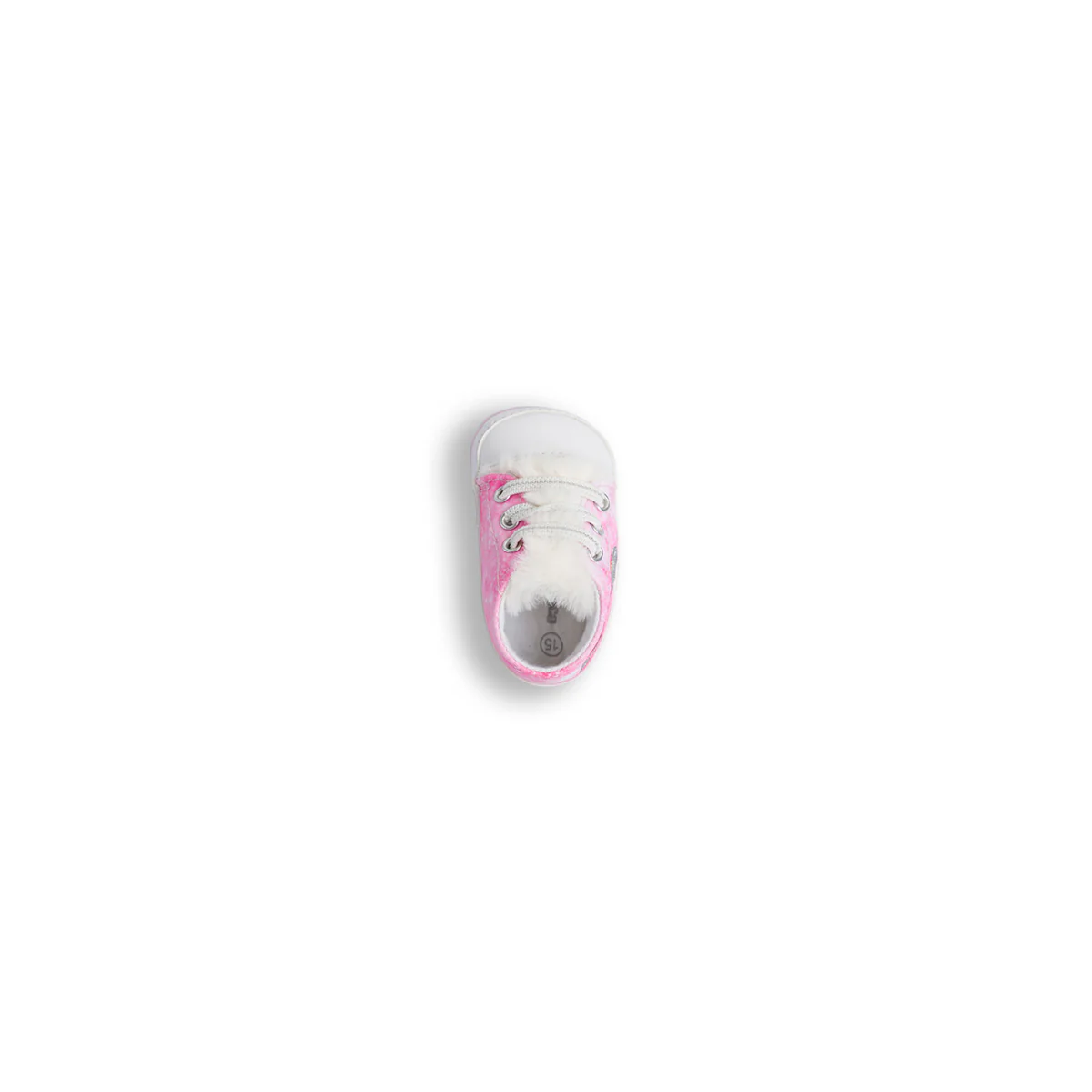 Sneakers primi passi rosa e bianche da bambina con arcobaleno Chicco Nizza - Image 7