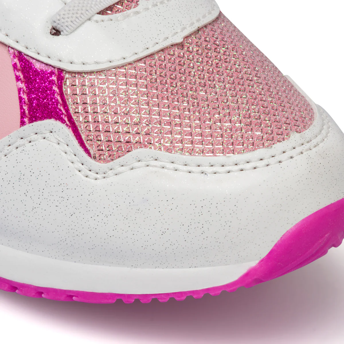 Sneakers primi passi rosa e fucsia da bambina con luci Minnie - Image 8
