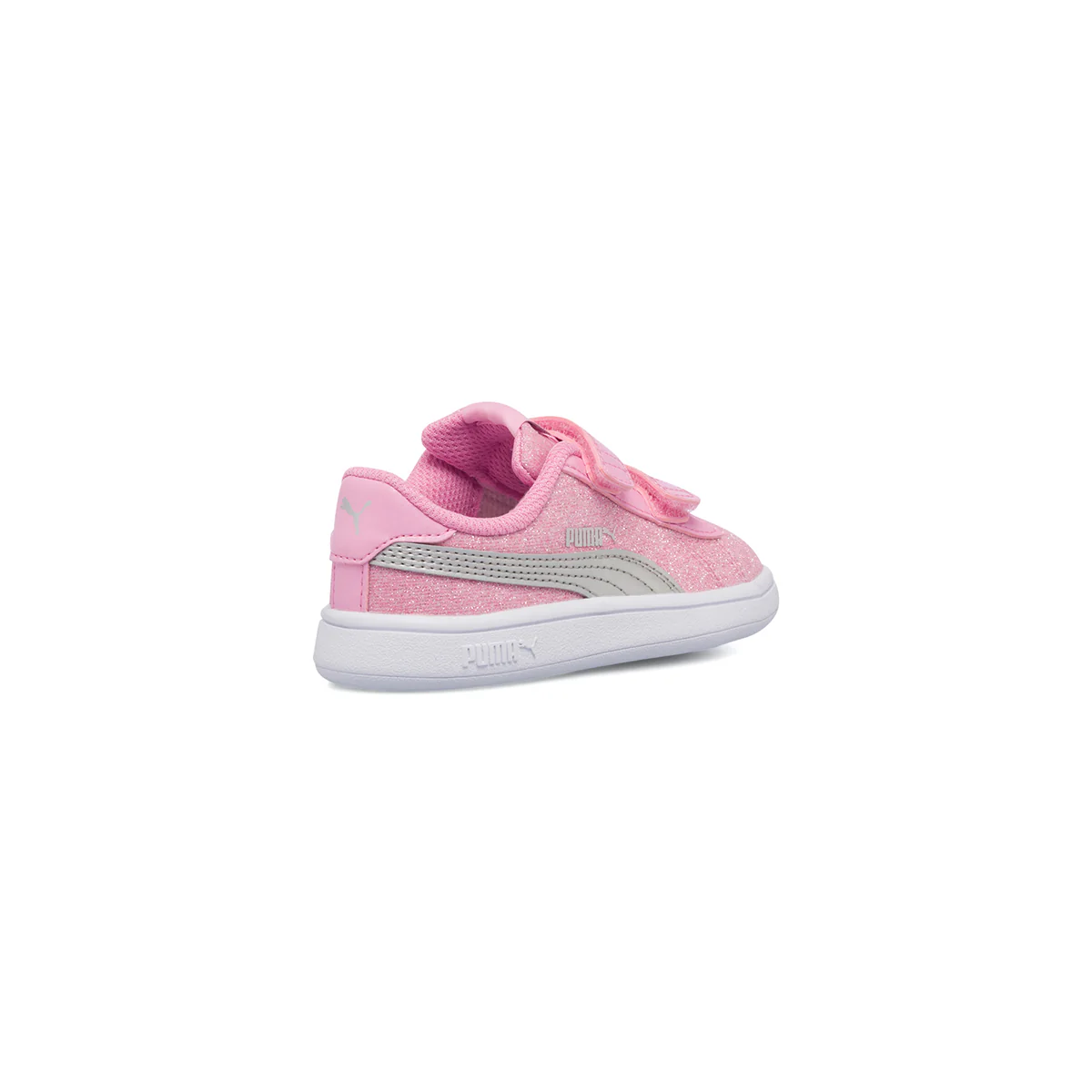 Sneakers primi passi rosa glitterate da bambina Puma Smash v2 Glitz Glam V Inf - Image 3