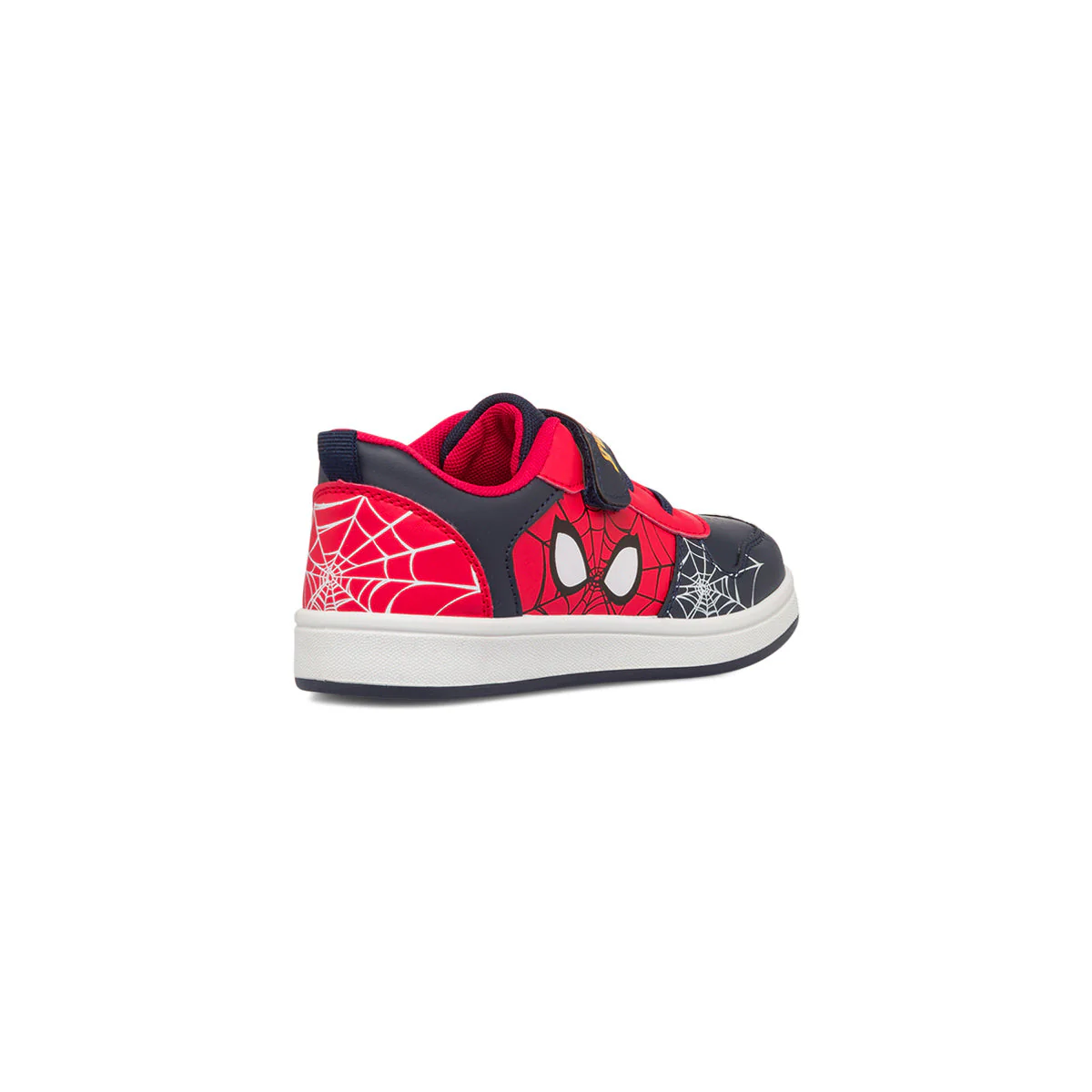 Sneakers primi passi rosse e blu da bambino con stampa Spiderman - Image 3