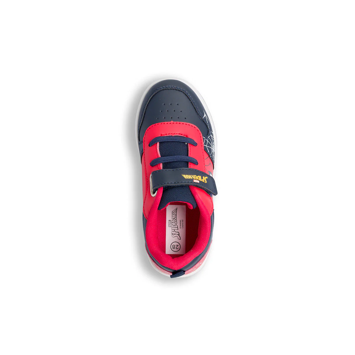 Sneakers primi passi rosse e blu da bambino con stampa Spiderman - Image 6