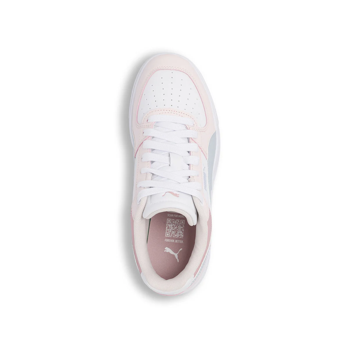 Sneakers Ragazza Bianche e Rosa con Dettagli Azzurri Puma Caven III - Image 6