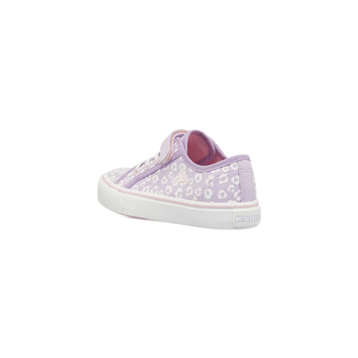 Sneakers Ragazza Kappa lilla con inserti bianchi e strappo in velcro - Image 3