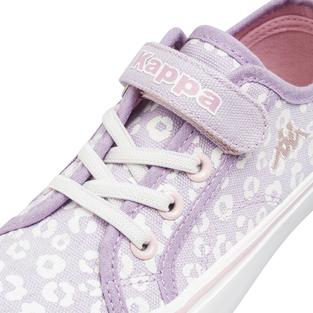 Sneakers Ragazza Kappa lilla con inserti bianchi e strappo in velcro - Image 5