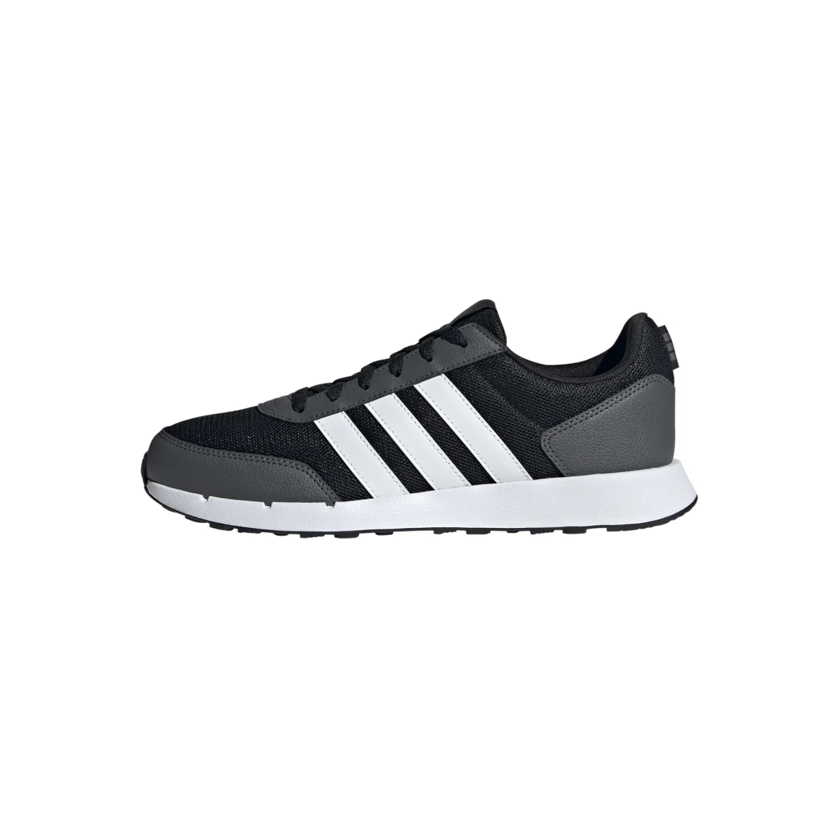 Sneakers retro adidas Run50S nere con 3 strisce bianche - Image 5