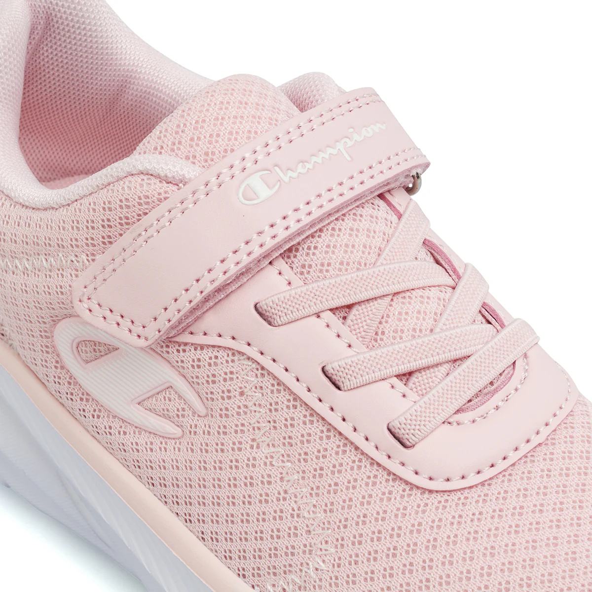Sneakers Rosa Bambina in tessuto mesh con chiusura a strappo Champion - Image 4