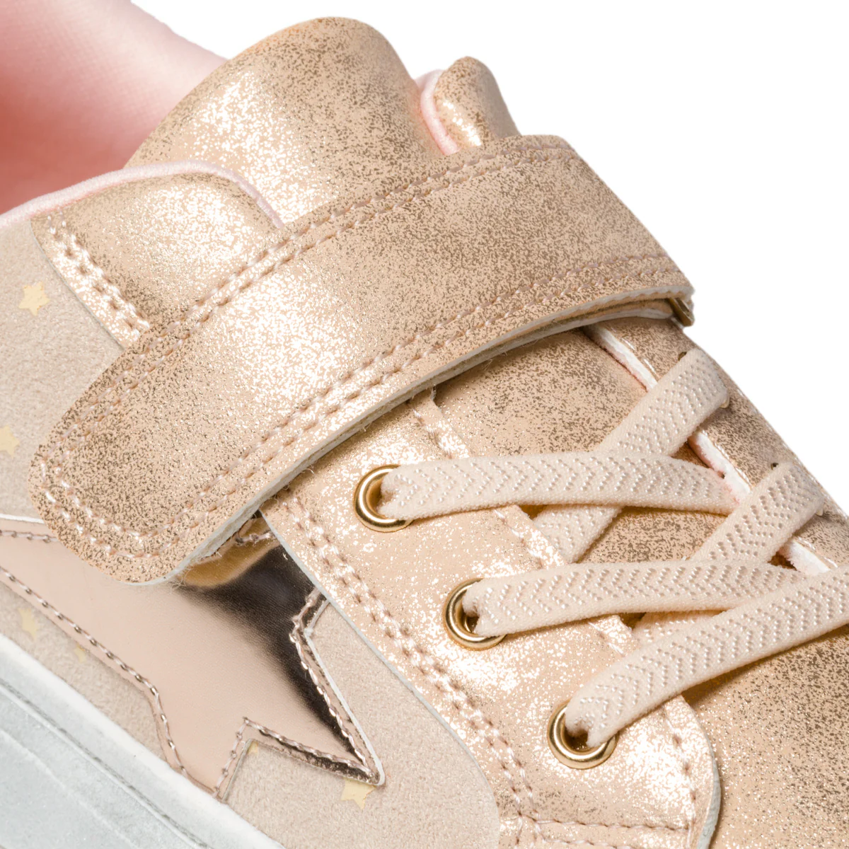 Sneakers rosa con dettagli laminati e patch laterale Le scarpe di Alice - Image 7