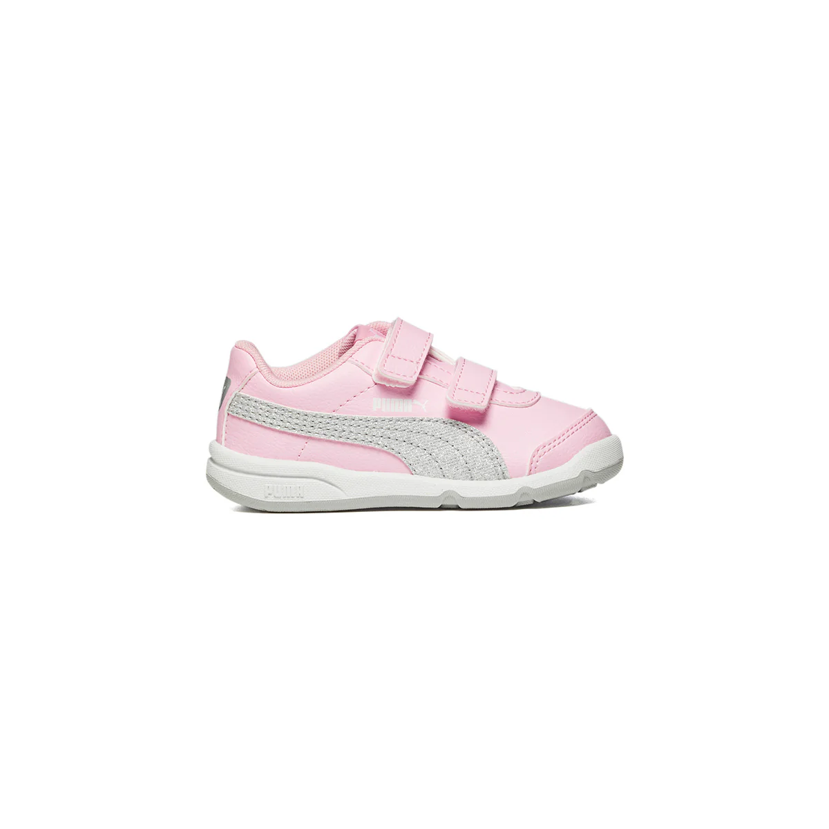 Sneakers rosa con striscia laterale argento Puma Stepfleex 2 Sl Ve Glitz Fs V Inf