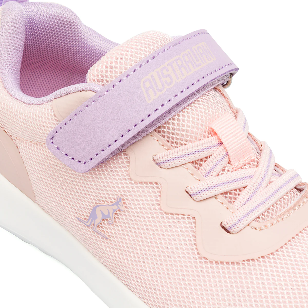 Sneakers rosa da bambina Australian con chiusura a strappo - Image 5