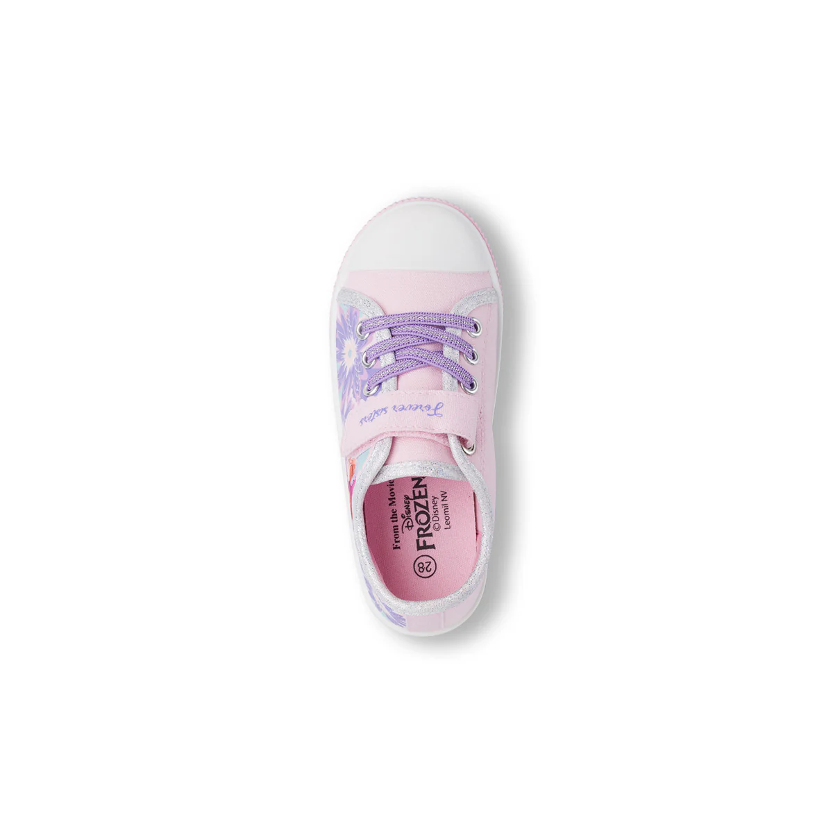 Sneakers rosa da Bambina con chiusura con strappi e stampa Frozen - Image 4