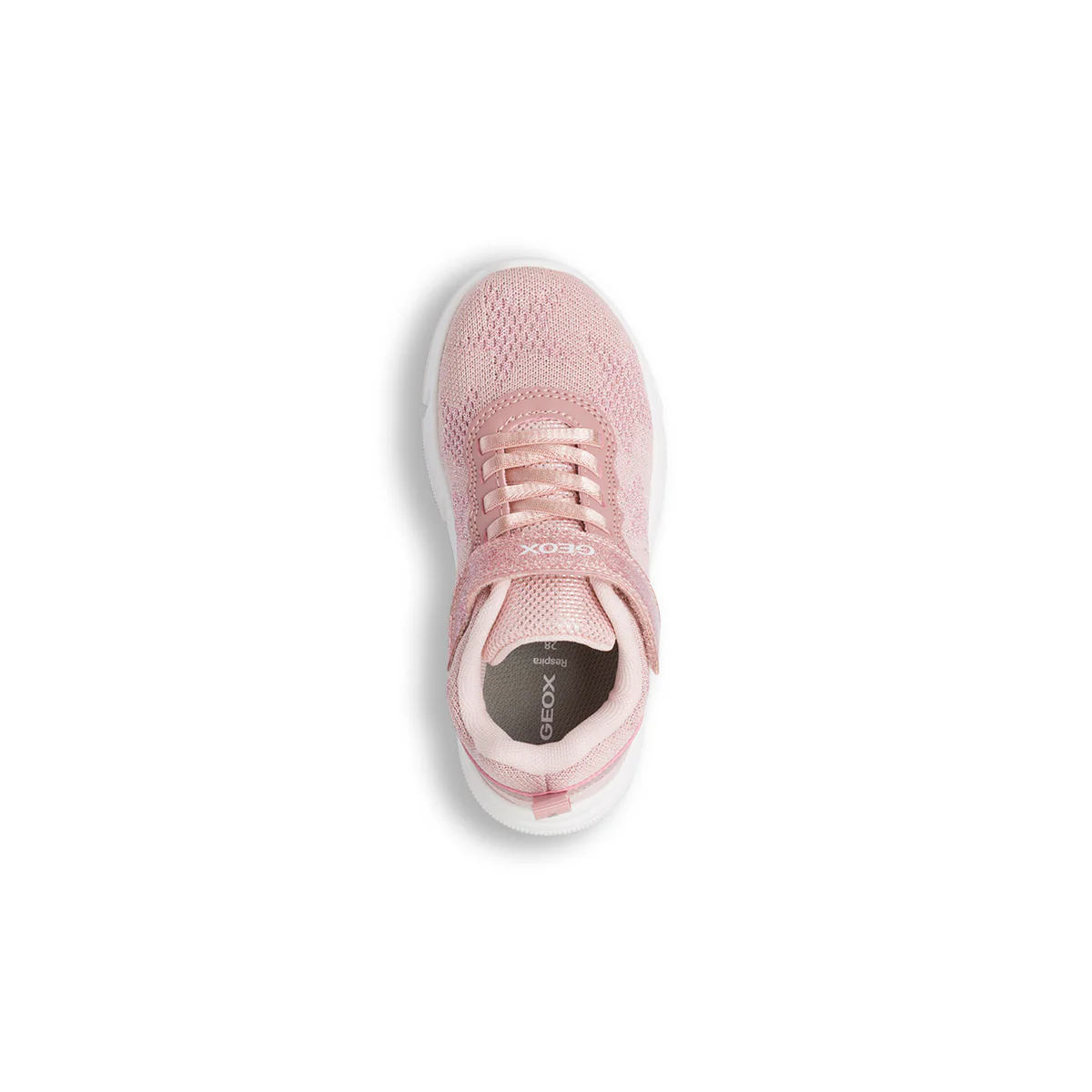 Sneakers rosa da bambina e ragazza con suola traspirante e Luci Geox - Image 6