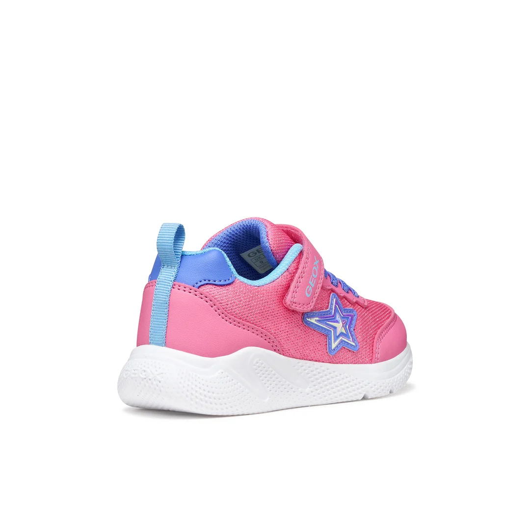 Sneakers rosa da Bambina con dettaglio stella e suola traspirante Geox - Image 4