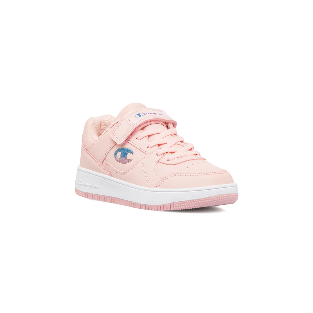 Sneakers rosa da bambina con glitter Champion Rebound Low - Image 2