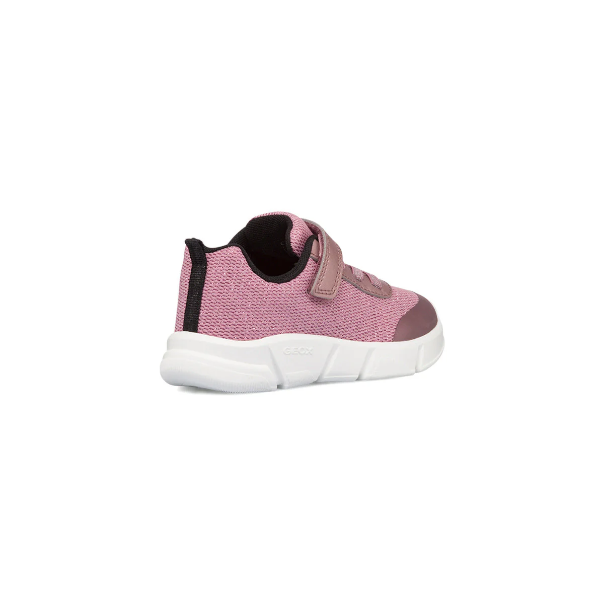 Sneakers rosa da bambina con glitter Geox Aril - Image 3