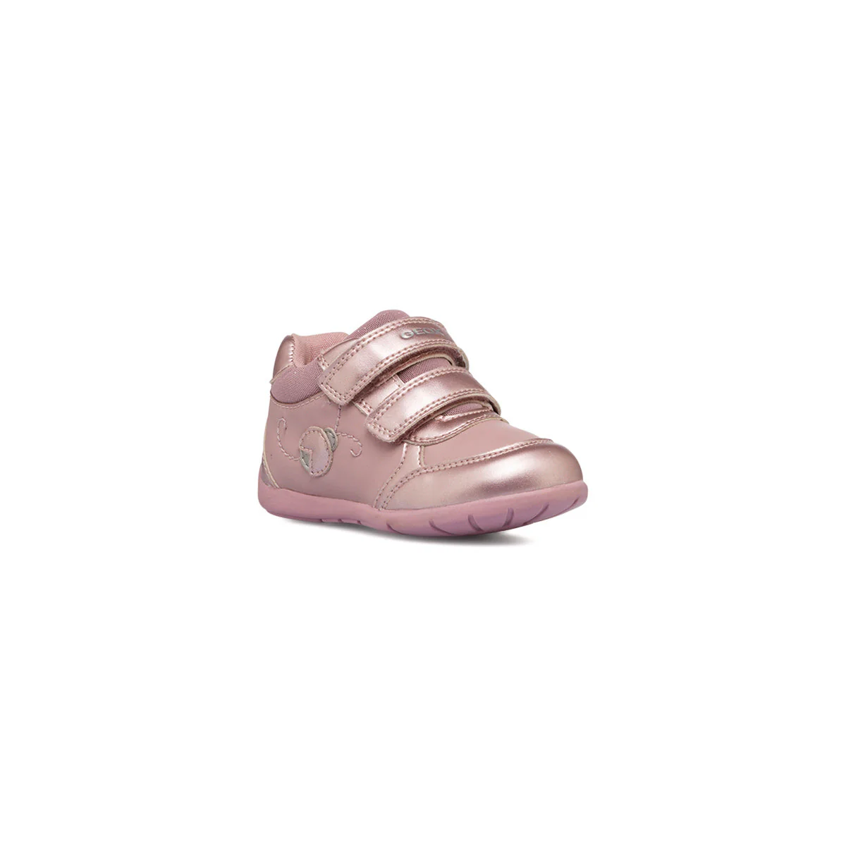 Sneakers rosa da bambina con glitter Geox Elthan - Image 2