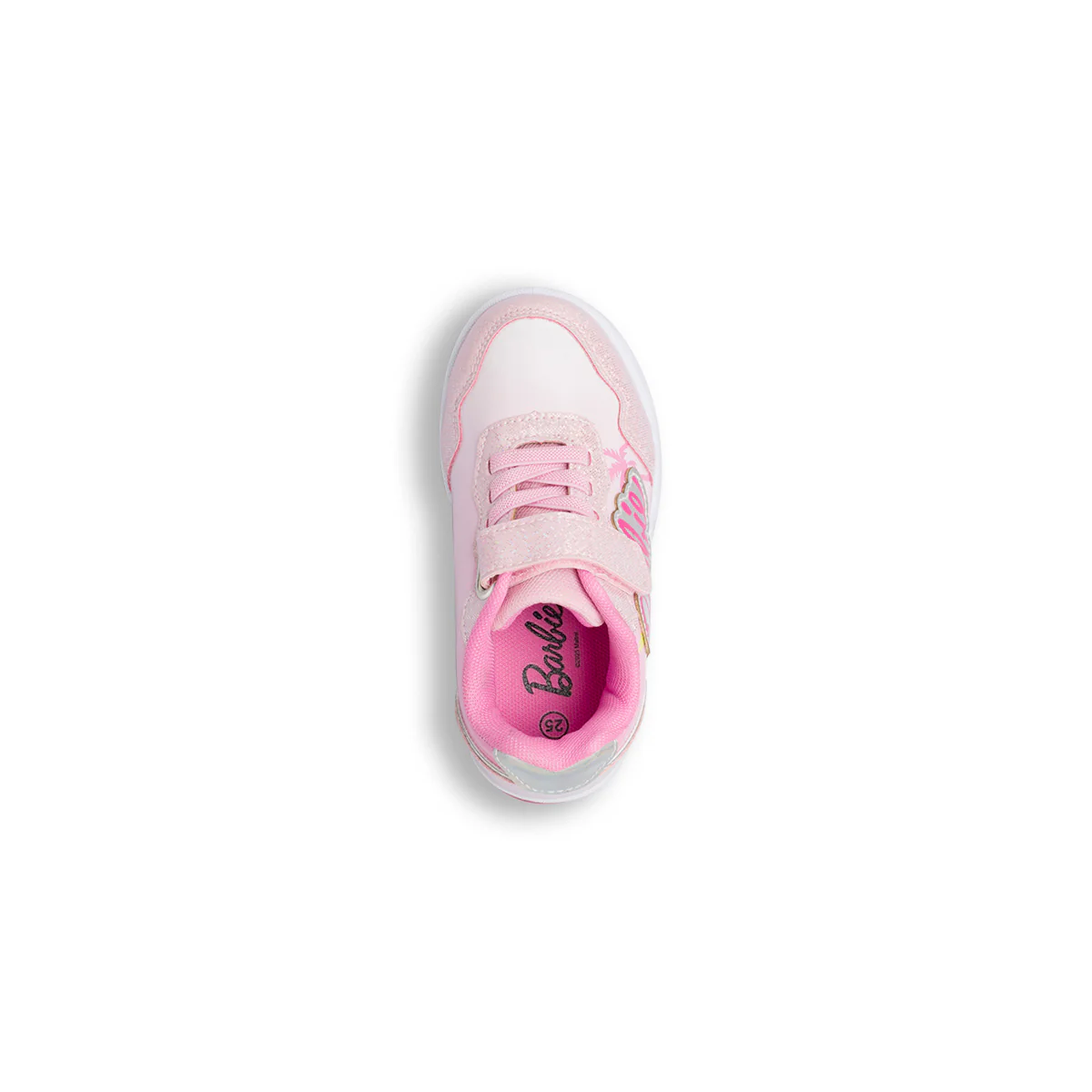 Sneakers rosa da Bambina con logo e luci nella suola Barbie - Image 6