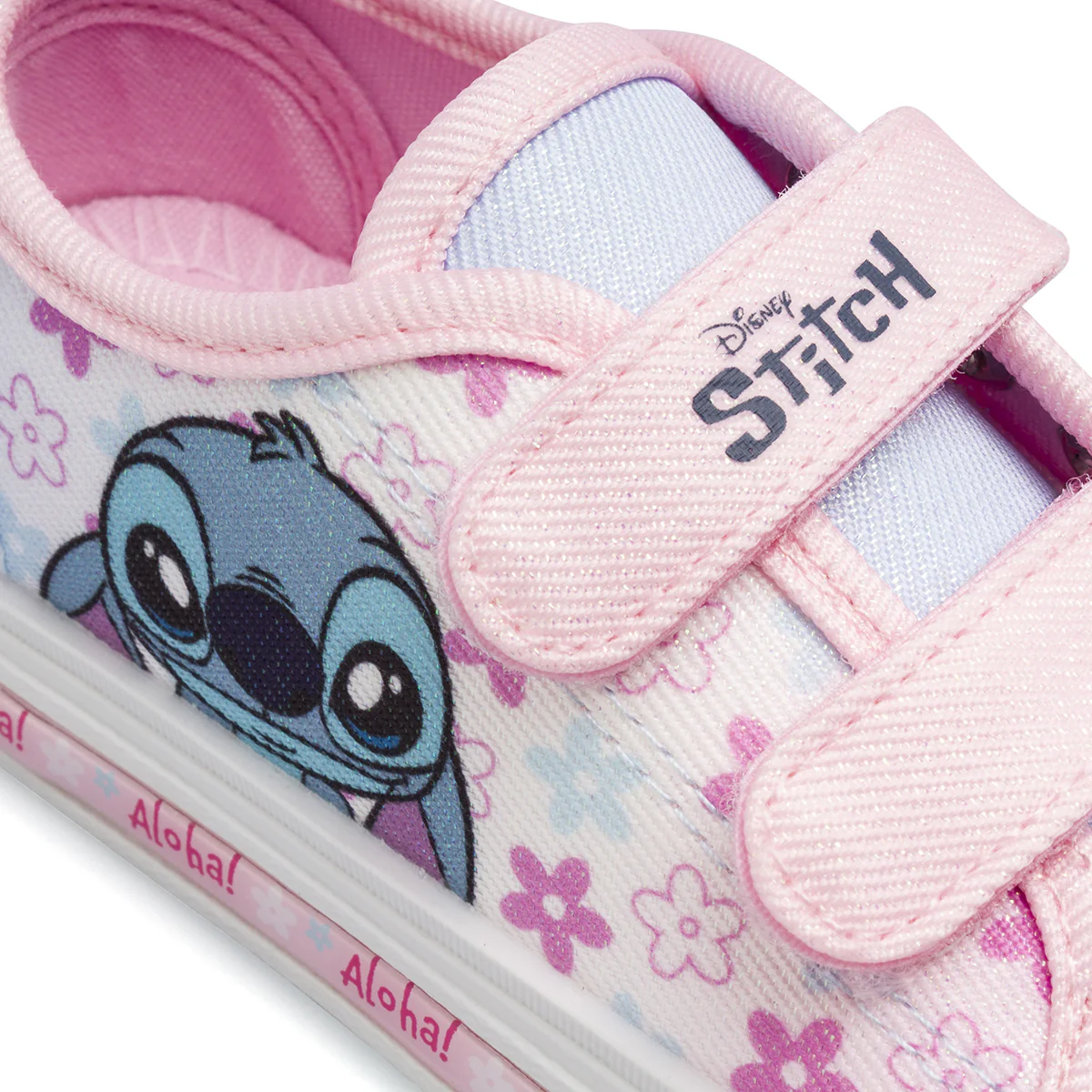 Sneakers rosa da Bambina con luci e dettagli glitter Lilo & Stitch - Image 5