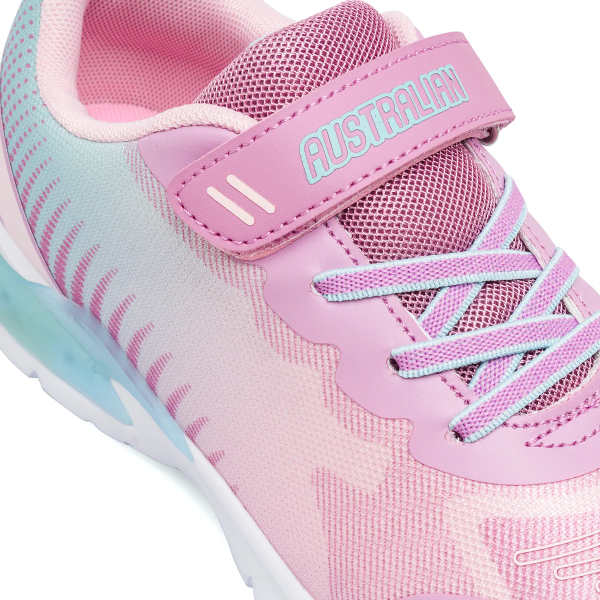Sneakers rosa da bambina con Luci e strappo in velcro Australian - Image 5