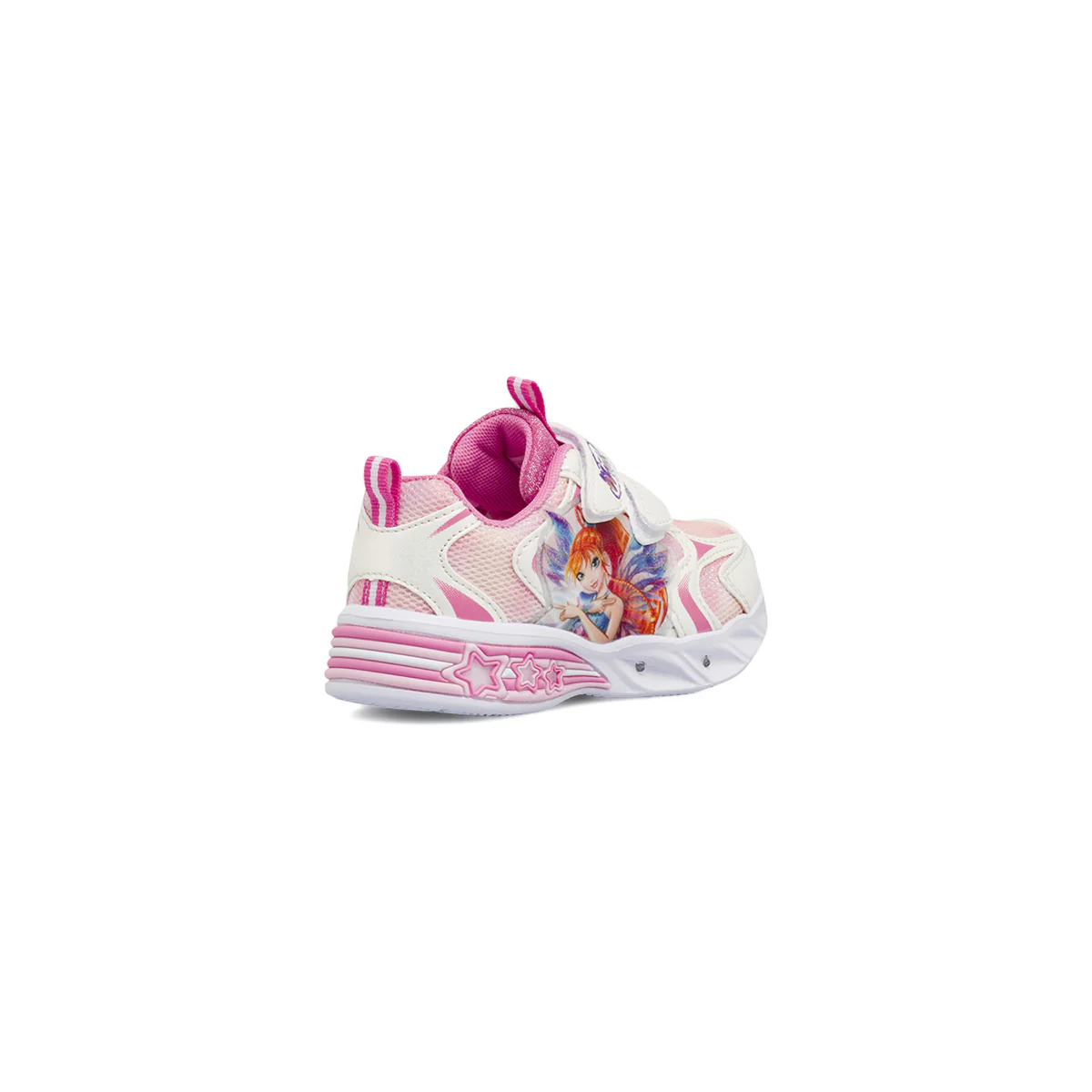 Sneakers rosa da Bambina con luci nella suola e doppio strappo Winx - Image 3