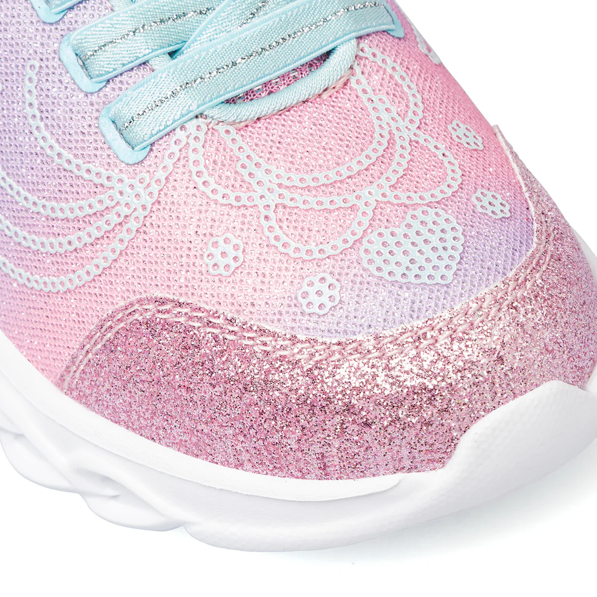 Sneakers rosa da bambina con luci nella suola e glitter Le scarpe di Alice - Image 6