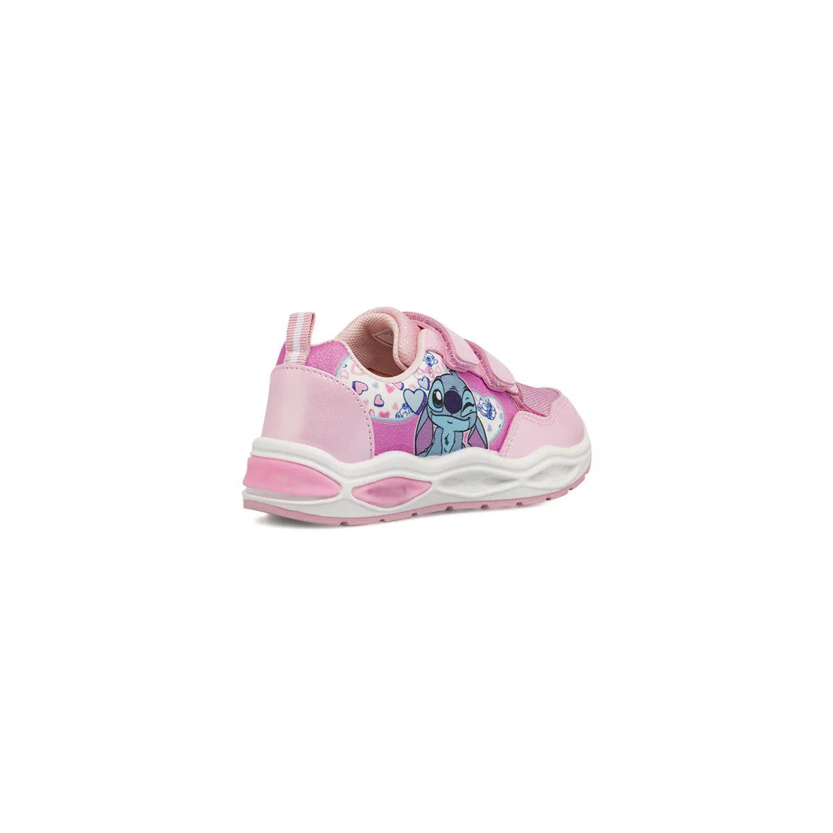 Sneakers rosa da Bambina con luci nella suola e glitter Lilo & Stitch - Image 3