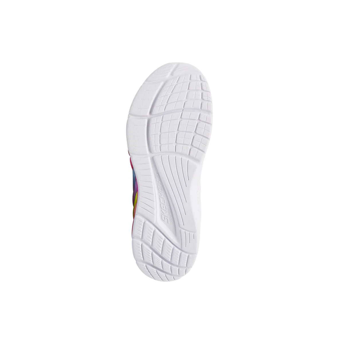 Sneakers rosa da bambina con luci Skechers S Lights Rainbow - Image 4