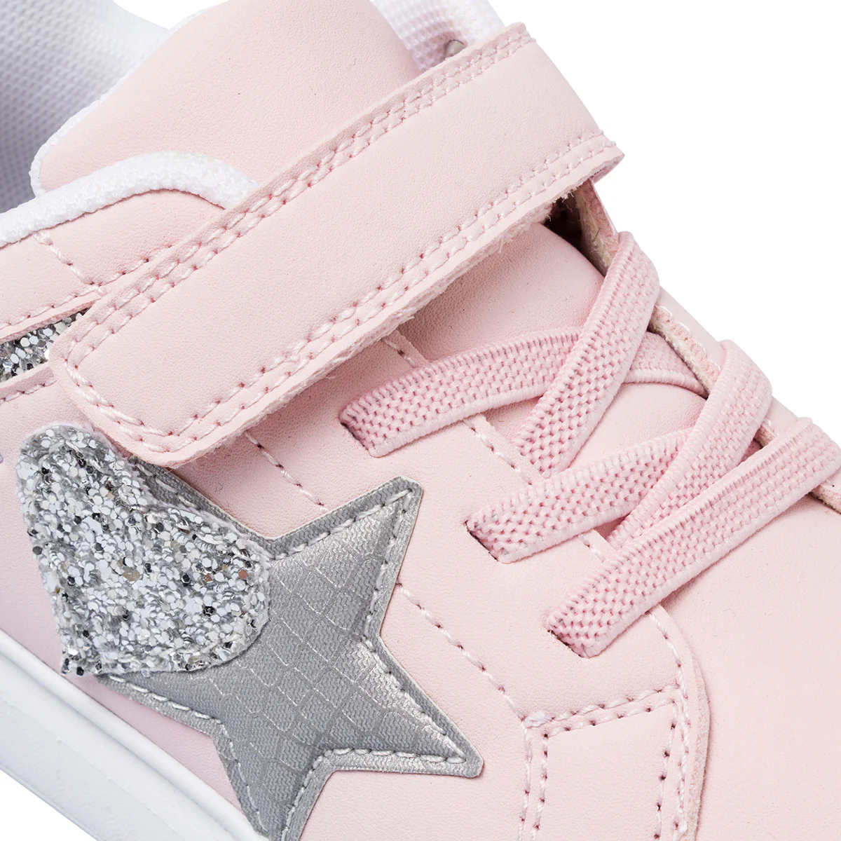 Sneakers rosa da Bambina con stella Dieci Baci - Image 5