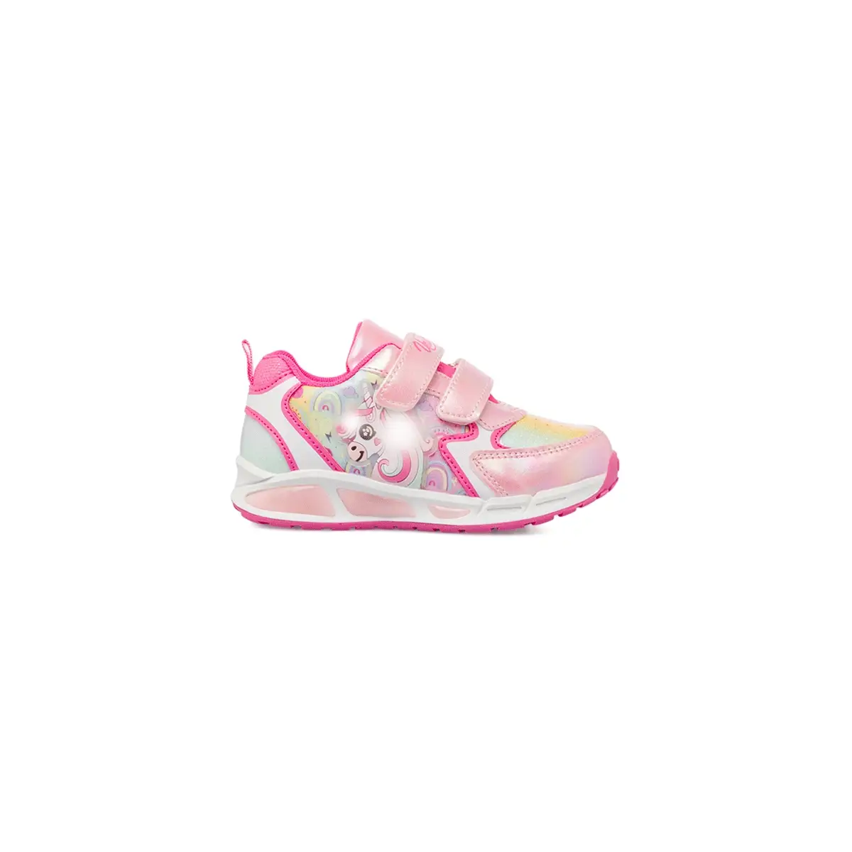 Sneakers rosa da Bambina con strappo Unicorno