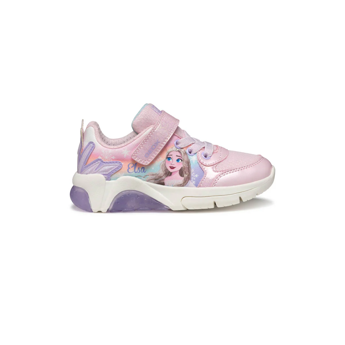 Sneakers rosa da Bambina con suola traspirante Geox