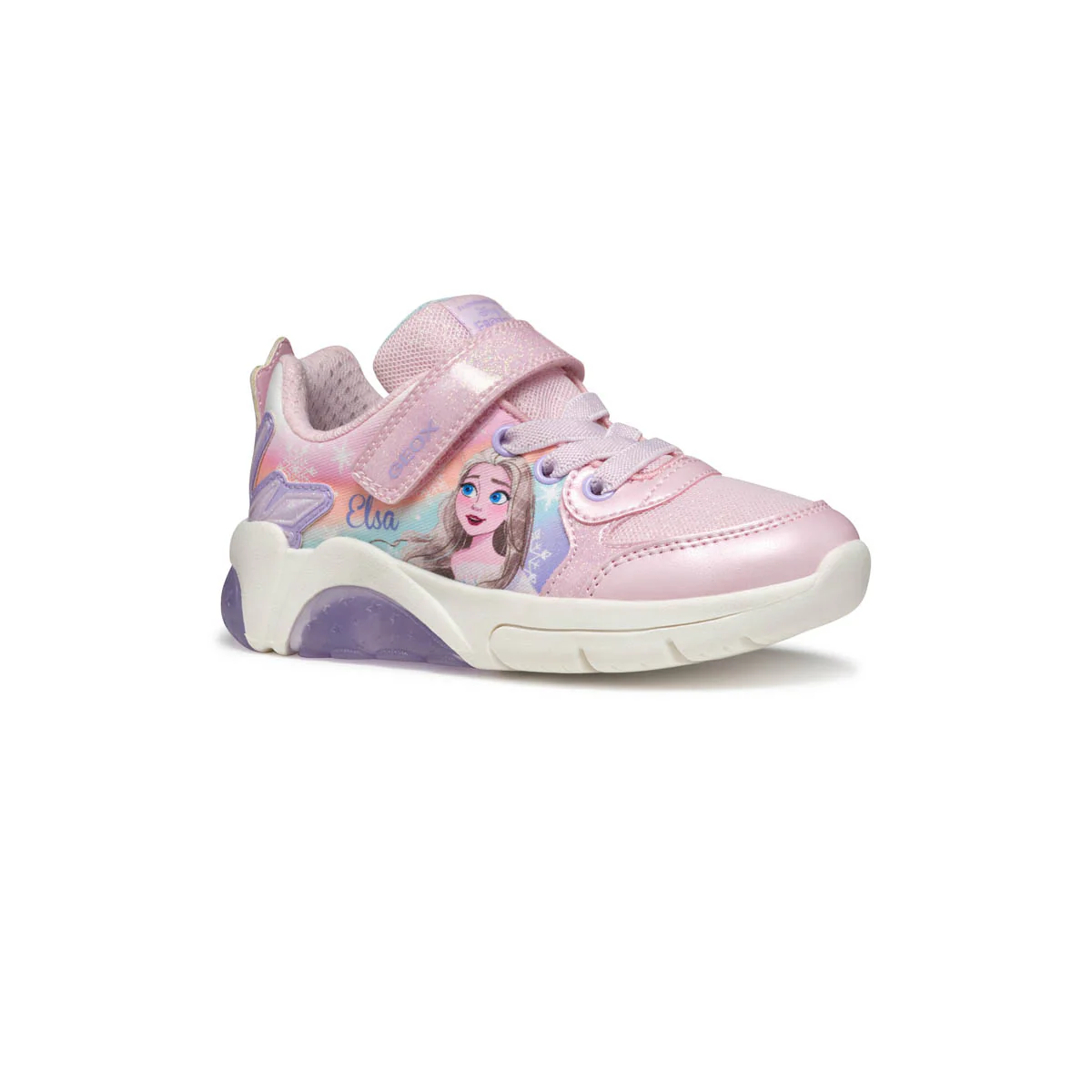 Sneakers rosa da Bambina con suola traspirante Geox - Image 2