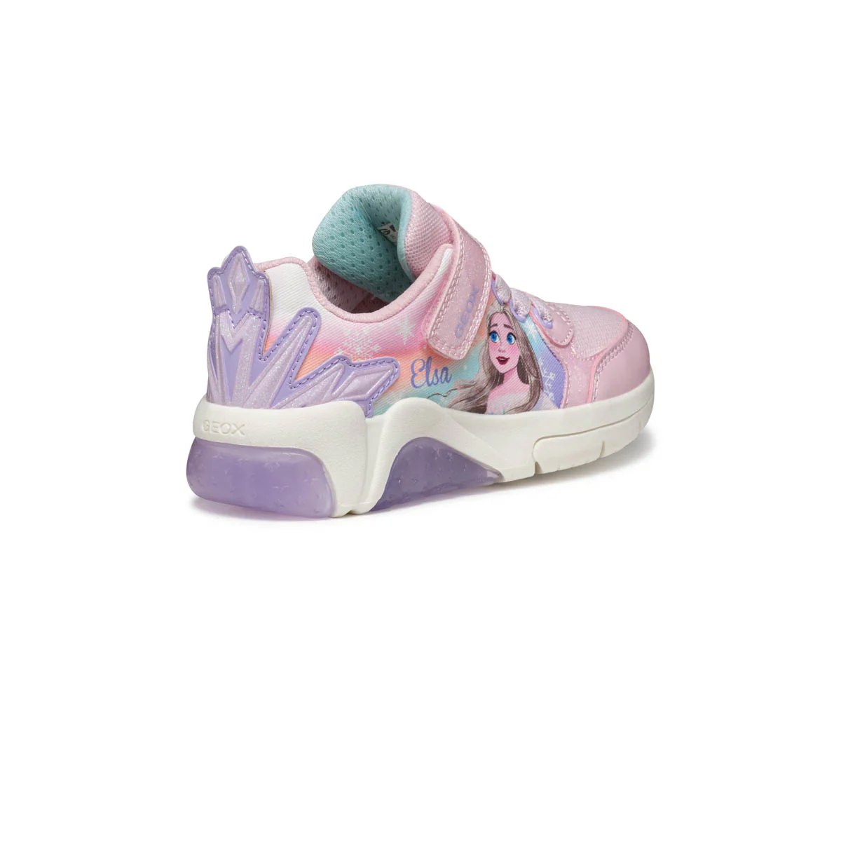 Sneakers rosa da Bambina con suola traspirante Geox - Image 4