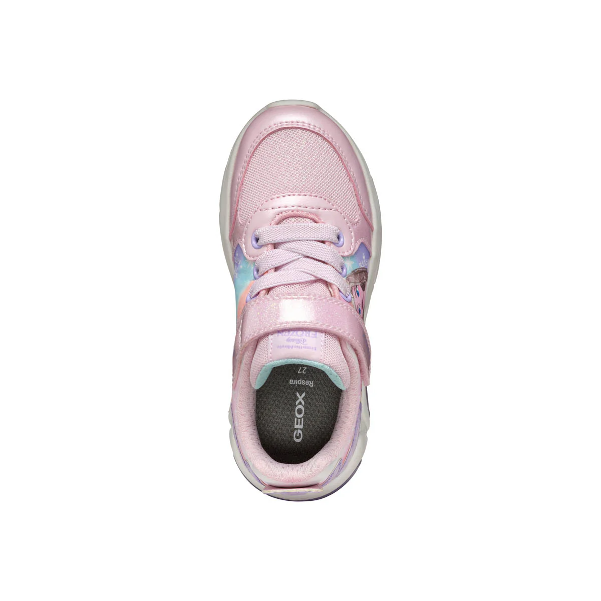 Sneakers rosa da Bambina con suola traspirante Geox - Image 5