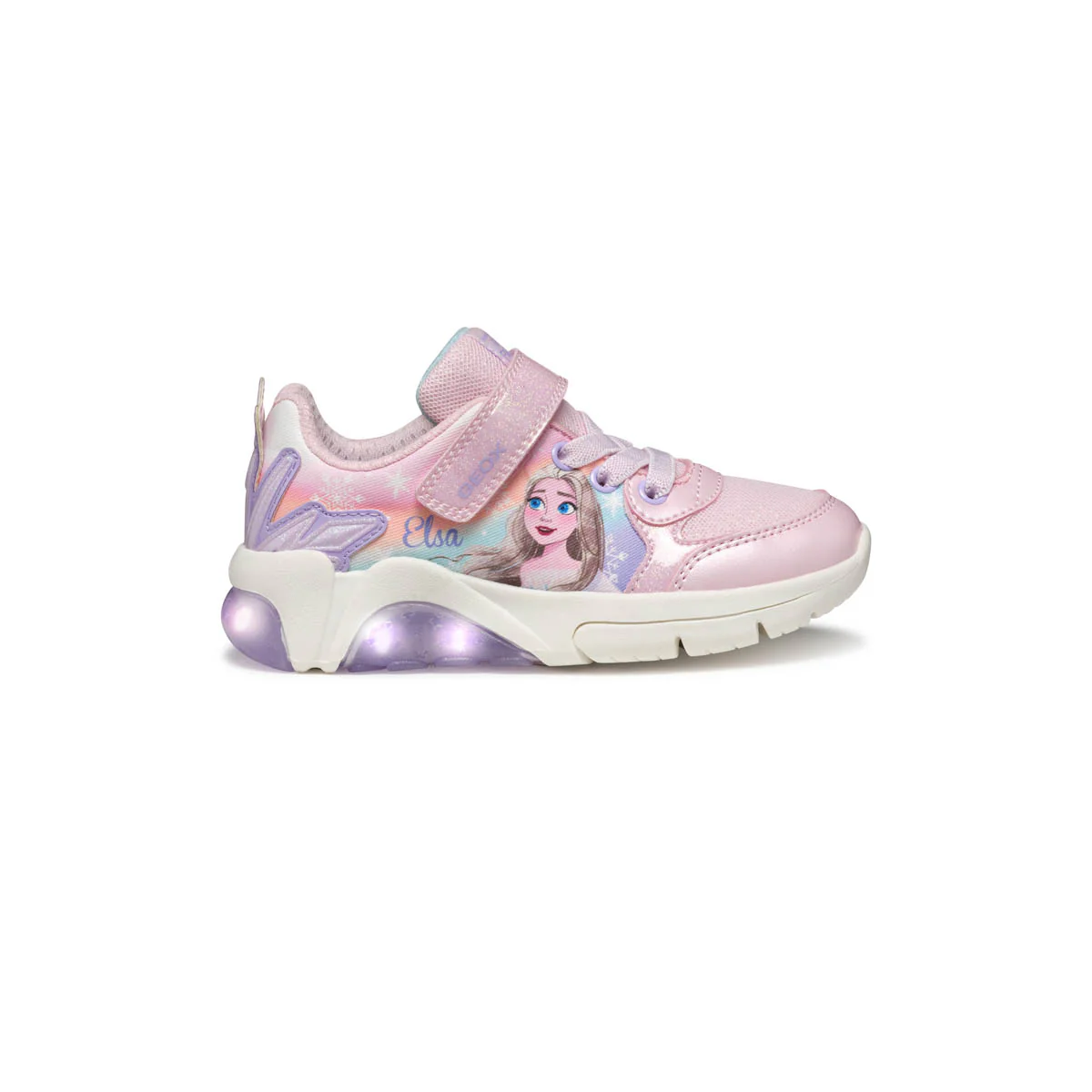 Sneakers rosa da Bambina con suola traspirante Geox - Image 7
