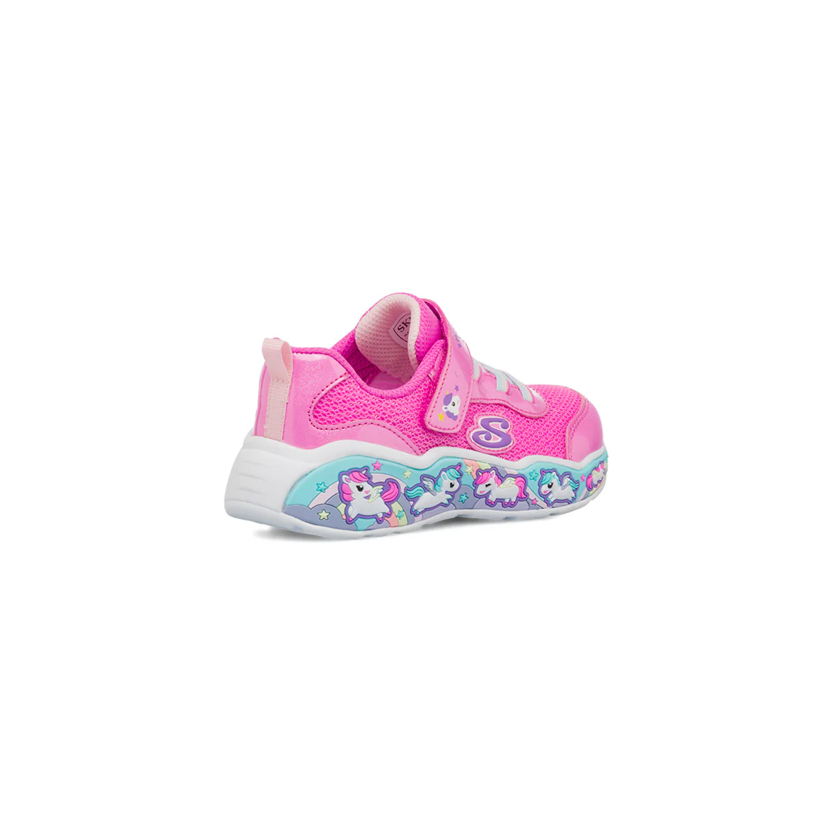 Sneakers rosa Primi passi Bambina con unicorni Skechers Play Scene - Image 3