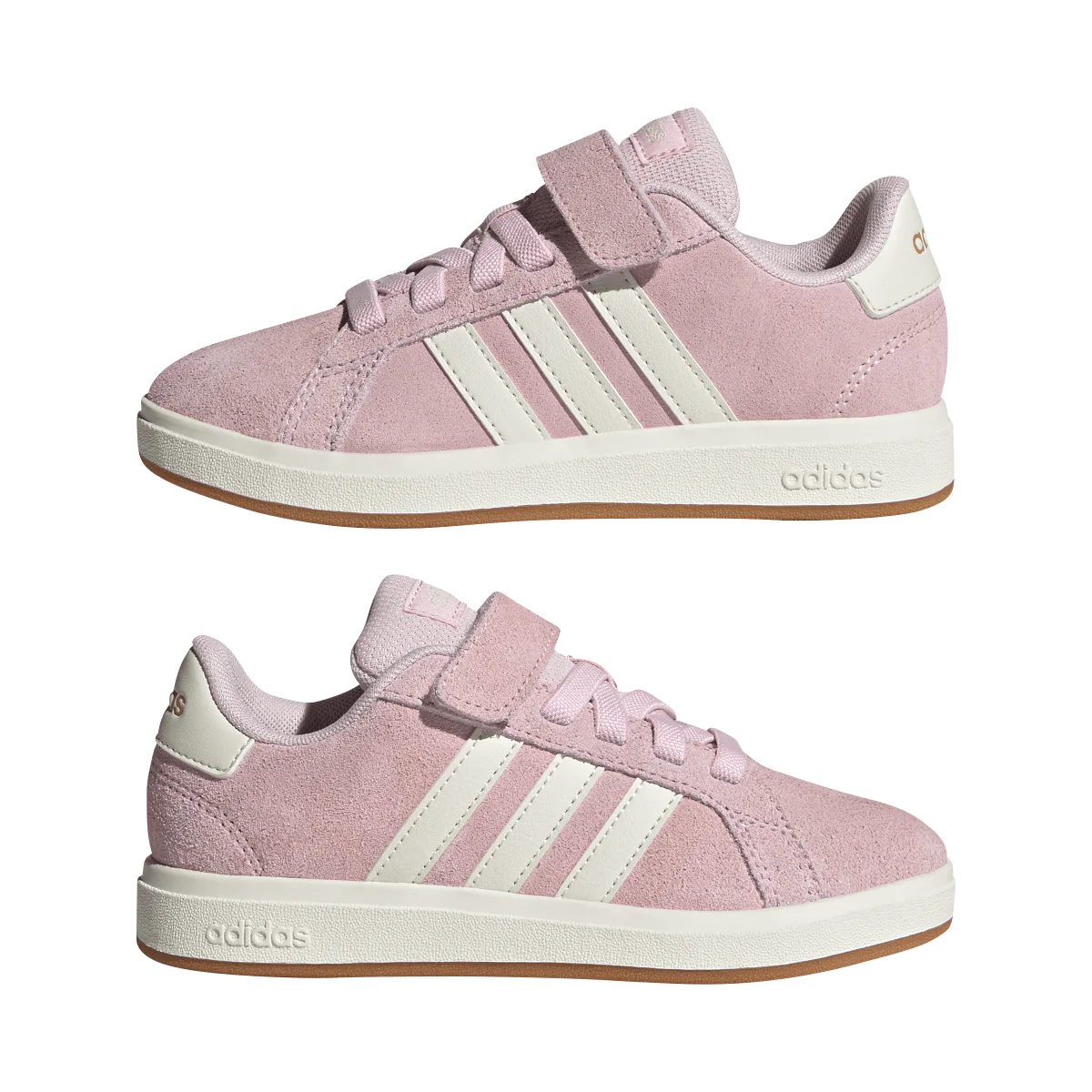 Sneakers Rosa da Bambina e Ragazza in tessuto effetto scamosciato GRAND COURT 00s adidas - Image 4