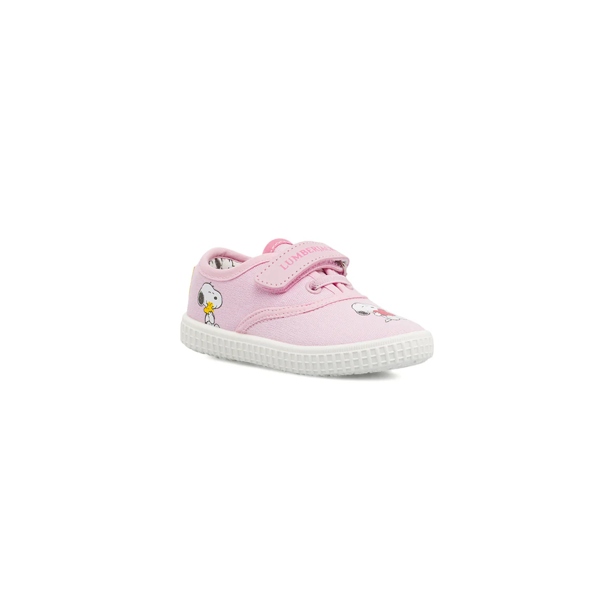 Sneakers rosa da Bambina in tela con Snoopy e strappo Lumberjack - Image 3