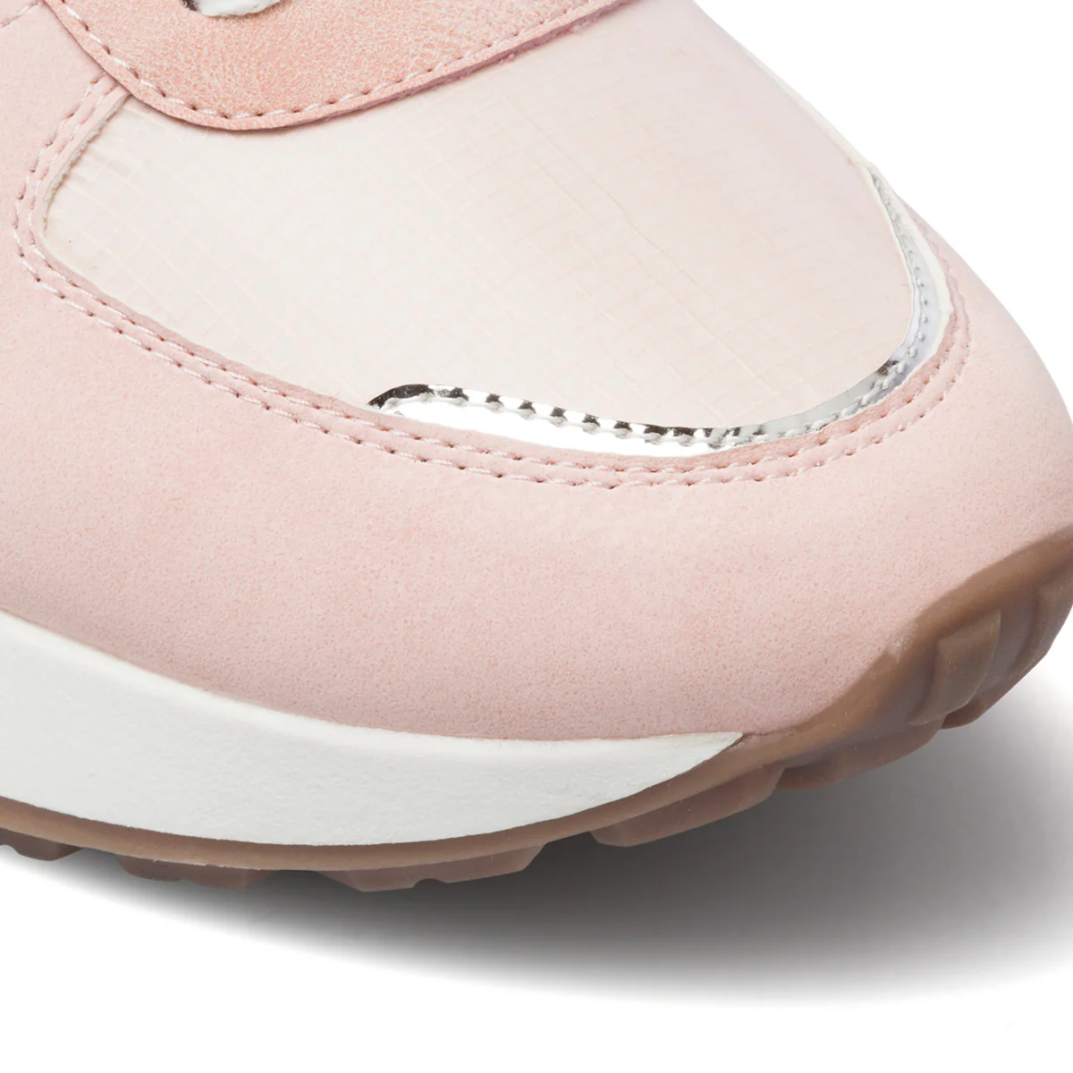 Sneakers rosa da donna con dettaglio laminato Swish Jeans - Image 5