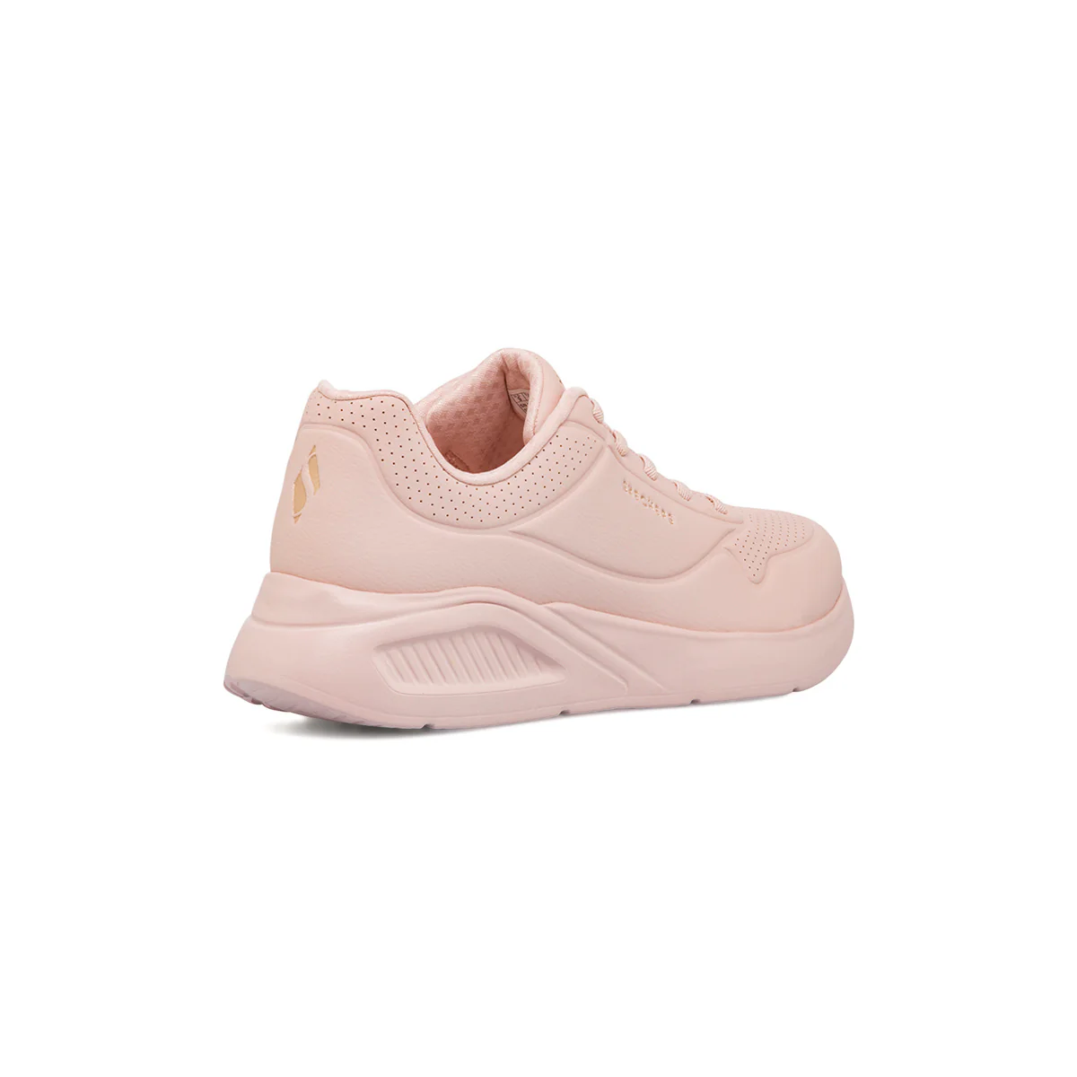 Sneakers rosa da donna con soletta memory foam Skechers Uno Lite Work - Image 3
