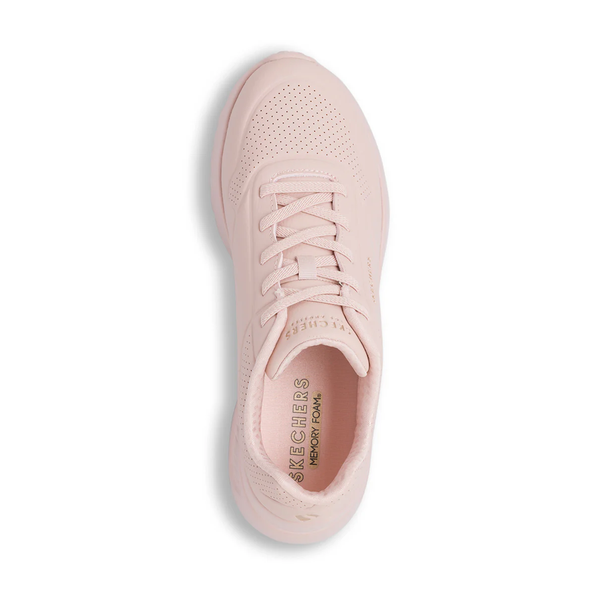 Sneakers rosa da donna con soletta memory foam Skechers Uno Lite Work - Image 5