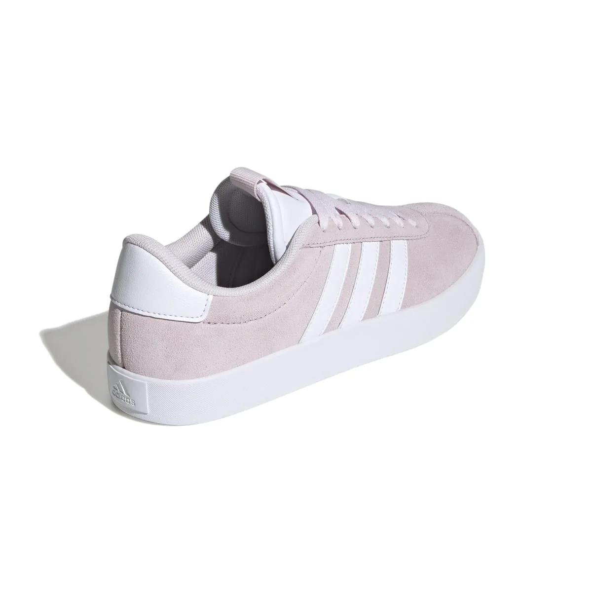 Sneakers rosa da donna con strisce bianche adidas VL Court 3.0 - Image 6