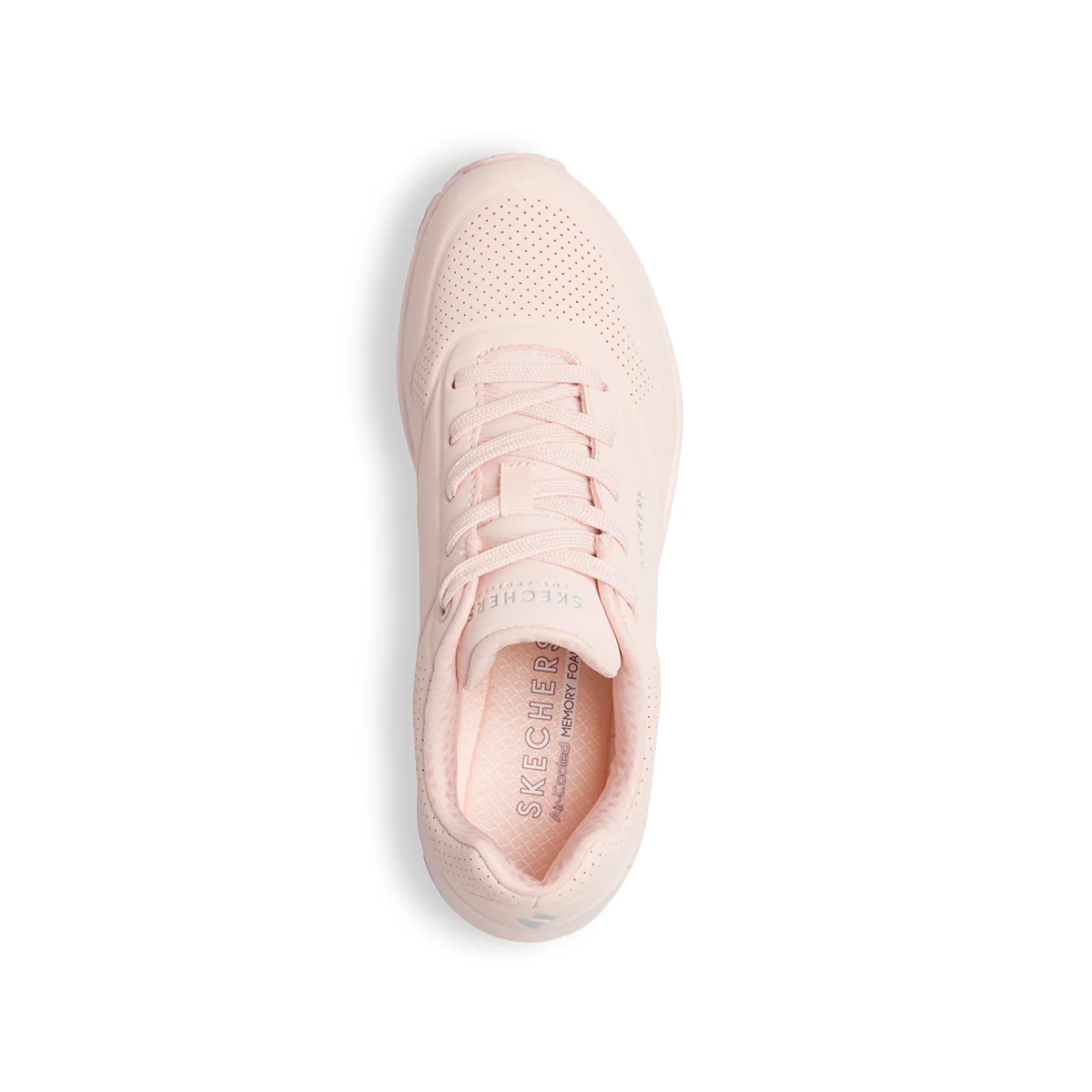 Sneakers rosa da donna con suola ad aria Skechers Uno - Image 14
