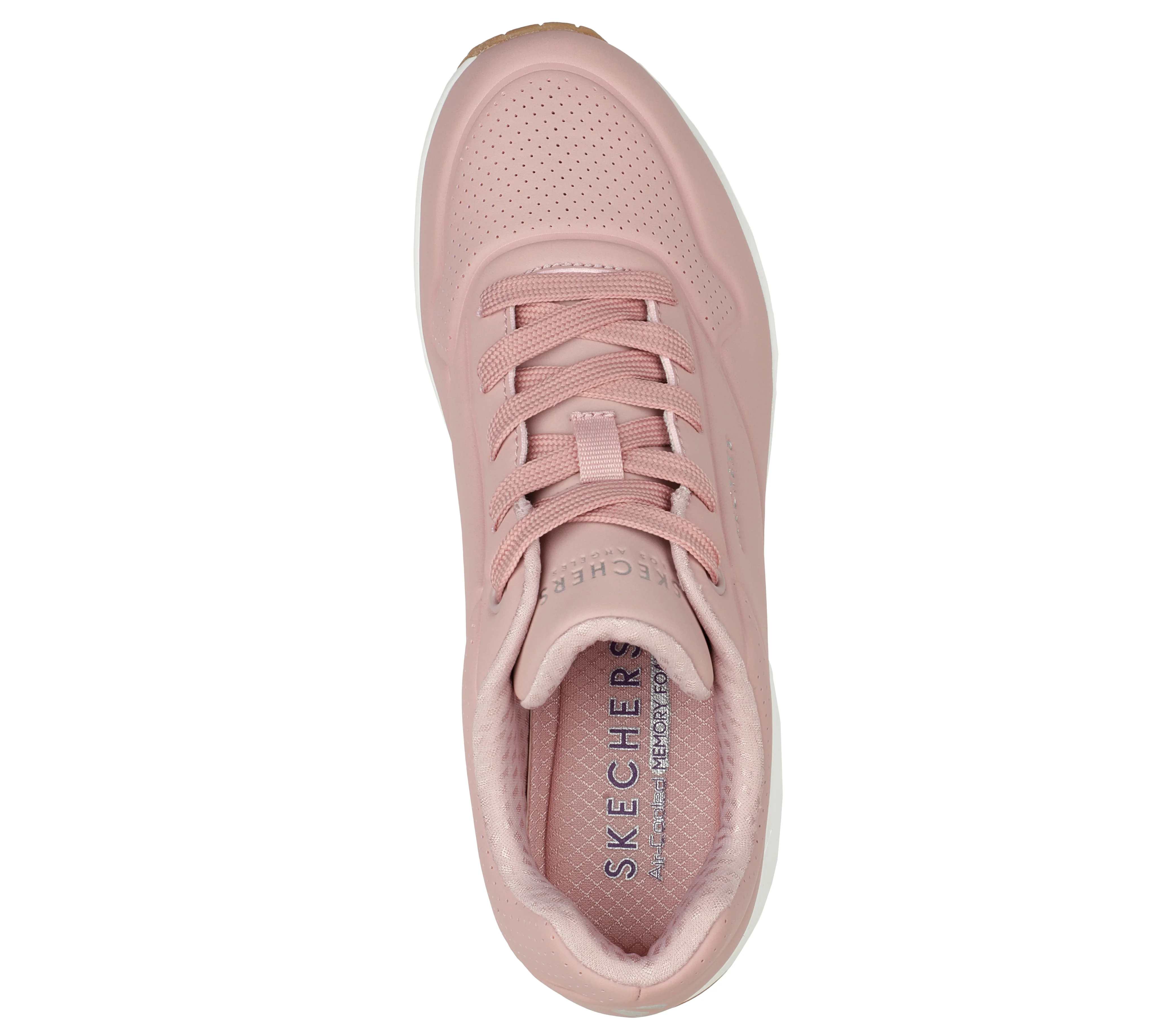 Sneakers rosa da donna con suola ad aria Skechers Uno - Image 2
